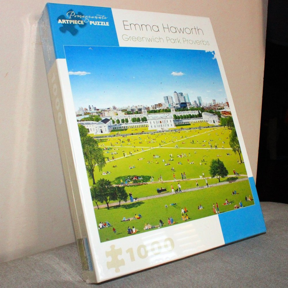 3/$55❤️Greenwich Park Proverbs Emma Haworth Pomegranate 1000 pcs puzzle London